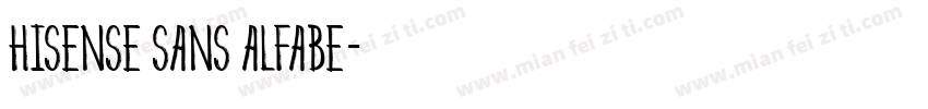 Hisense Sans Alfabe字体转换